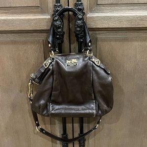 Coach Brown Leather Purse Handbag F1120-18609 Madison Sofia.